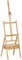 Vinsetto Caballete de Pintura de Madera Sostiene Lienzos hasta 92 cm con Cajón y Altura Ajustable Caballete de Estudio con Marco en H 43,5x43x150-190 cm Natural