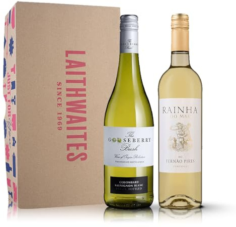 Laithwaites Discovery White Wine Duo Gift Set - Case of 2 White Bottles - (75cl) - South African and Italian Variety - The Gooseberry Bush & Campanula Pinot Grigio