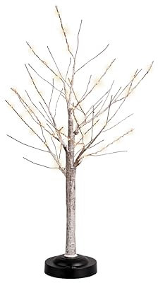 Lumineo Beleuchtung, Braun/Warmweiß, Durchmesser 40,00 - H 55,00 cm