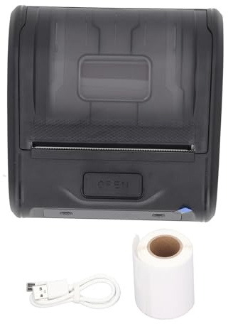 Hyuduo Tragbarer Tragbarer Etikettendrucker mit Drahtloser -Verbindung, Multifunktional für Bekleidung, Einzelhandel, Schmuck, Kunsthandwerk, Adresse, Versand,