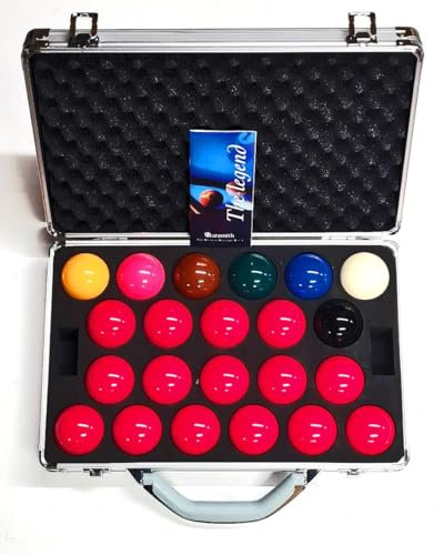 ARAMITH PREMIER 2 1/16 FULL SIZE SNOOKER BALLS WITH ALUMINIUM CARRYING CASE**