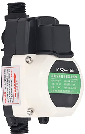 Wasserdruckerhöhungspumpe, 65 W DC24 V, Automatische Duschwasserdruckerhöhung, max. Hub 44,3 Fuß, Duschpumpe für den Haushalt mit Komplettem Zubehör für Sprinkler, Dusche, Küche