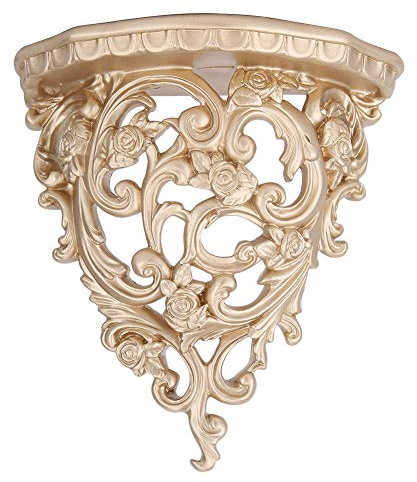 Keebgyy Wandbehang-Aufbewahrungsregal, Europäisches Hohles Wandregal, Wandbehang-Aufbewahrungsregal, Wanddekoration, Dekorative Regale Im Barockstil, Ornament für Wohnzimmer