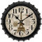 astylishome Wanduhr im antiken Stil, Flaschenverschluss, 35 cm, leise, nicht tickend, kreative Dekoration, Landhausstil, rustikale Uhren für Schule, Küche, Bier, Bar, Restaurant, Café 2202