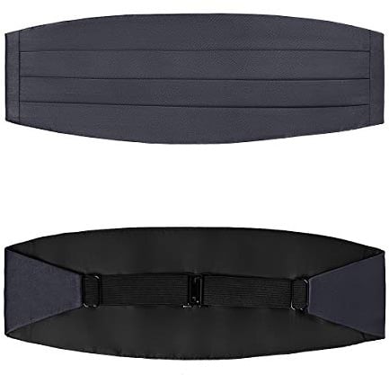 BRERA 67 verstellbare Kummerbund Smoking Herren aus Seidensatin, Kummerbund Anzug, Accessoires Herren in Italien hergestellt
