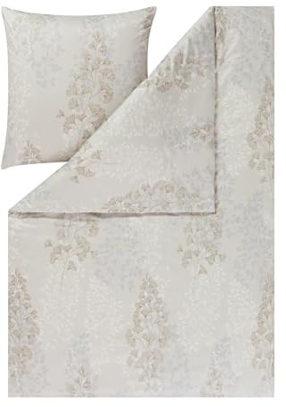 ESTELLA Mako Interlock Jersey Bettwäsche Marie Natur 1 Bettbezug 135 x 200 cm + 1 Kissenbezug 80 x 80 cm