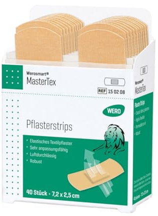 Werosmart® MasterTex Pflasterstrips 7,2 × 2,5 cm, 1 Einsatz | Nachfüll-Einsatz für WERO Smart Box® Pflasterspender