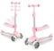 AODI 3-in-1 Kinder Roller Scooter mit Sitz, Roller Kinder Scooter für 2-10 Jahre, Tretroller mit LED Leuchtenden Räder, Höheverstellbare Lenker für Kleinkinder Jungen Mädchen ab 2 Jahre