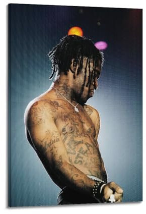 SCHUWEFA Poster, Motiv: Rapper Little Uzi, dekoratives Gemälde, Leinwand, Wandposter und Kunstdruck, moderne Familienschlafzimmer-Dekoration, Poster, 40 x 60 cm