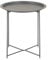 Amago home Beistelltisch Ø 47 H 51 2. Wahl Gartentisch Balkon Tisch Terassentisch rund Metall Farbe dunkelgrau - basaltgrau