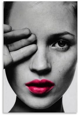Duboueu Kate Poster Moss Model Music Retro Vintage Cover Für Zimmer, Ästhetische Leinwand-Wandkunst, Schlafzimmer-Dekor Poster 12x18inch(30x45cm)