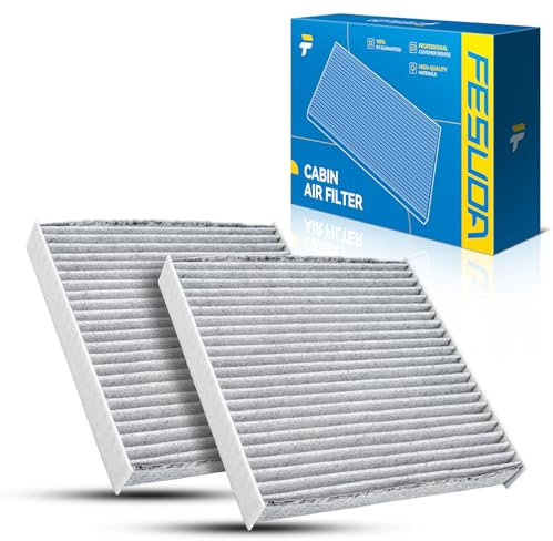 Fesuda CUK 19 004 Innenraumfilter/Kabinenluftfilter, Pollenfilter mit Aktivkohle für Pkw + Transporter, 2 Stück