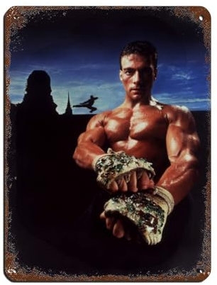 Blechschild, Motiv: Schauspieler Jean Claude Van Damme 12, Vintage, Metall, Pub, Club, Café, Bar, Zuhause, Wandkunst, Dekoration, Poster, Retro, 30 x 40 cm