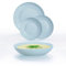Luminarc Apy Paradise Azul Vajilla Opal 18 Piezas - 6 Personas Opal Apto Microondas Apto Frigorífico Apilable