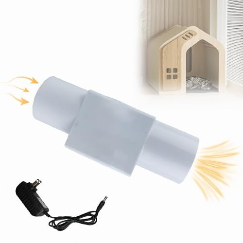 UEGFSIJRF Energy-Efficient 2 Inch Inline Fan, 12V 12W Micro Booster 32 CFM Ventilation Fan for HVAC Basements, Bathrooms, Kitchens, and Pet Houses(Normal power,40mm)