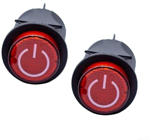 Interruptor de arranque de coche eléctrico para niños, interruptor de encendido de 2 unids para niños, piezas de coche de juguete eléctrico