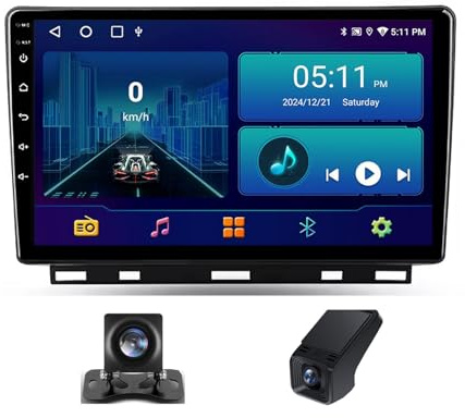 Android 13 Radio de Coche para Renault Clio 5 Lutecia 2019-2021 Soporte Control Volante GPS Navi Pantalla táctil para Coche 9 con CarPlay inalámbrico Android Auto BT WiFi 4G DSP(NF-1)