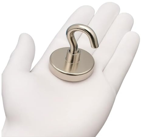 Alizones Gancho Magnético de Neodimio | Potente y Versátil para Organización y Fijaciones (E36 mm, 5 pcs)