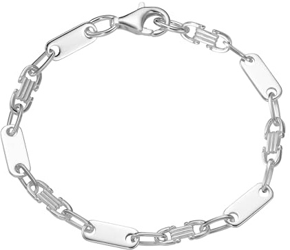 Smart Jewel Armband Armband Fantasiekette, massiv, Silber 925