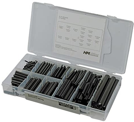 Hm Spannstift Federstahl Sortiment, 280 TLG 2-10 Mm