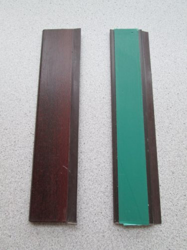 Mahagoni Flachleiste Abdeckleiste Klebeleiste Fensterleiste 40mm Länge 5m mit Gummilippe Braun