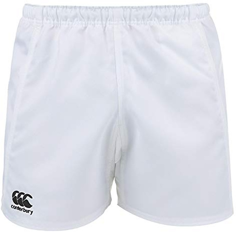 Canterbury Men's Advantage Rugby Shorts | Lightweight Gym Shorts Gym Shorts, White, 4XL