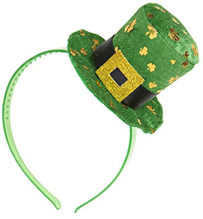 Amakando Mini Zylinder Kobold St. Patrick's Day Hut Minizylinder Irland Leprechaun Fascinator Irischer Hut Damenzylinder Minihut St Particks Day