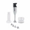 Bamix – Deluxe Silver 160 W – Robot de cuisine mixeur plongeant avec 4 lames et hachoir