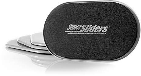 Super Sliders 4744095N Reusable XL Heavy Furniture Sliders for Carpet Quickly and Easily Move Any Item, Grey, 4 Count (Pack of 1)