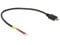 Delock Kabel USB 2.0 Micro-B Stecker > 2 x offene Kabelenden Strom 20 cm Raspberry Pi