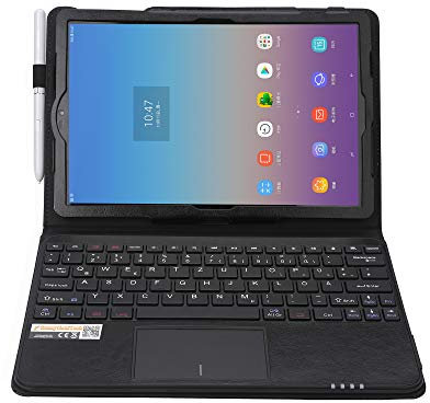MQ für Galaxy Tab S4 10.5 - Bluetooth Tastatur Tasche mit Touchpad für Samsung Galaxy Tab S4 10.5 | Tastatur Hülle für Galaxy Tab S4 LTE SM-T835 WiFi SM-T830 | Touchpad Tastatur Layout deutsch QWERTZ