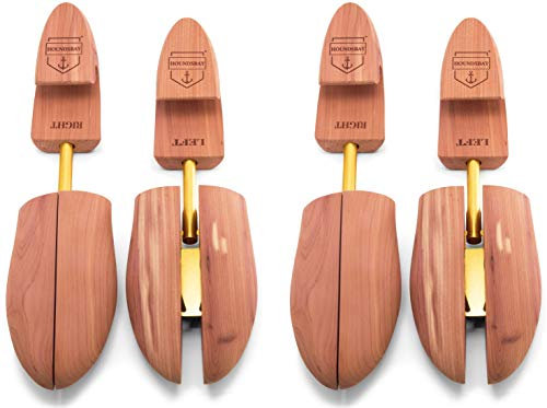 HOUNDSBAY Cedar Shoe Tree, Shoe Trees for Men, Shoe Trees for Women, Shoe Trees for Sneakers, Shoe Widener, Shoe Shaper, Natural, X-Large / 11.5-13 US