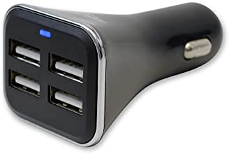 Streetwize - 4 Port Car Charger, Travel Adaptor Power Dash For: Samsung Galaxy S8 S7 S21, S21 iPhone 6, 6S, 6S+, 7, 7+, 8, 8+, X, XS, XR, 11, 11 Pro, 12, 12 Mini, 12 Pro.