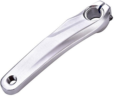 Mountainbike Kurbelgarnitur Aluminiumlegierung Fahrrad Linke Kurbel für 590 610 SLX XT Kurbelgarnitur(Silber)