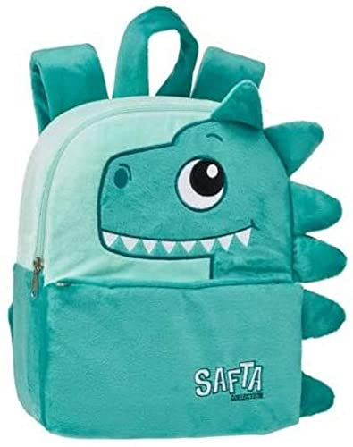 SaftaCollection. MINI ZAINO ZAINETTO dinosauro ASILO doppio scomparto + borsa portamerenda + omaggio portachiave fischietto