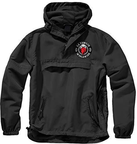 Life Is Pain Herren Windbreaker Herbst Sommer La Familia WORLDWIDE criminal biker rap ultras