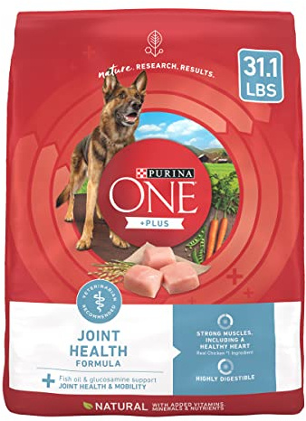 Purina ONE Plus Joint Health Formula Natural With Added Vitamins, Minerals and Nutrients Dry Dog Food - 31.1 lb. Bag