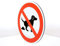 AllesKlaro® - Verbotsschild - Kein Hundeklo - 24 cm rund - 4mm Alu Verbundplatte - inkl. 2 Bohrlöcher vertikal - schnelle & einfache Montage