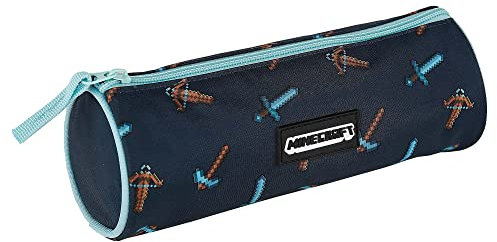Estuche Gamer Case Minecraft Pica Pica - Portatodo con 1 Compartimento - Interior Forrado y Cierre de Cremallera - Fabricado con Poliéster muy Resistente - 8 x 22 x 8 cm - Toybags