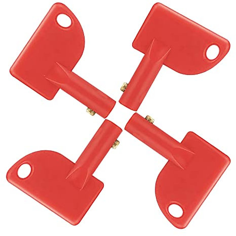 4 interruttori di separazione per chiavi, interruttore principale della batteria, diametro 10 mm, per interruttore batteria Power Cut Off, universale, per auto, camion, camper, marine, ATV