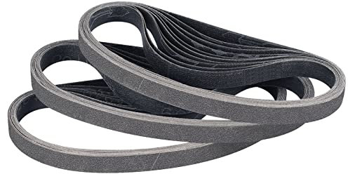 Sruhrak Schleifbänder 10 x 330mm- 30 Stück 240 Grit Siliziumkarbid-Schleifbänder zum Polieren und Entrosten von Metall