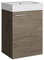 Baikal Conjunto De Mueble De Baño 45cm. Incluye Mueble con Lavabo. Melamina 16mm. Mueble MONTADO. Lavabo Encastrado. Sin Espejo 1 Puerta Tirador Horizontal Nebraska