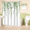 MIRRORANG Rideau de Douche Vert foncé, Rideau de Salle de Bain avec Crochets, Polyester Lavable résistant à la moisissure et à l'eau (180 x 180 cm)