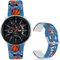 Hepsun Stitch Blue Basketball 22mm Bands Compatible with Samsung Galaxy Watch 46mm/Watch 3 45mm/Gear S3 Frontier/Classic/Pebble Time/Garmin Vivoactive 4/Fossil Q/TicWatch Pro 2020/3 GPS Soft Silicone
