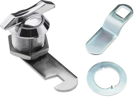 Be In Your Mind Serrure à Came sans Clé 5/8 Pouces Cylindre de Serrure en Métal Serrure à Came de Sécurité Cylindre de Serrure à Came Tubulaire Remplacement pour Portes de Camping-car Armoires