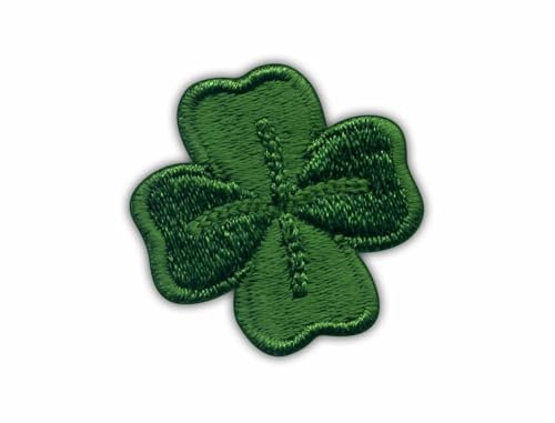 Vierblättriges Kleeblatt - Aufnäher - Bestickter Aufnäher / Abzeichen / Emblem