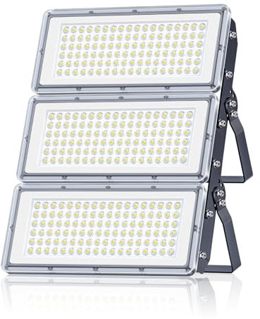 VRTOGTHE Projecteur Exterieur LED 300W - 3 en 1 30000LM Spot LED Extérieur avec Transformateur, Et Etanche IP67, 7000k Blanc Froid Eclairage Exterieur pour Jardin, Terrasse, Garage, Atelier
