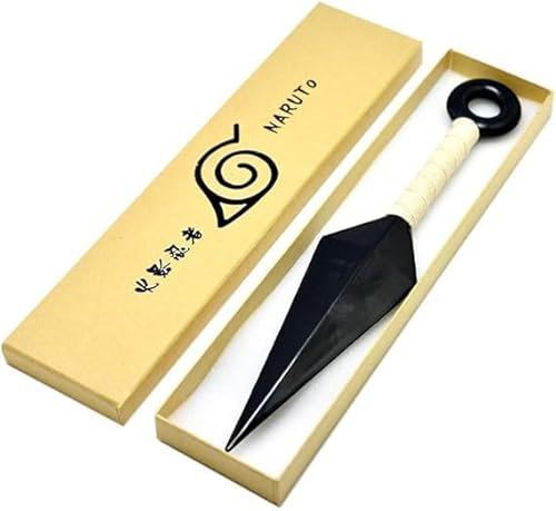 Kraja Ninja Shinobi Naru Kunai 28cm Kostümzubehör Dorf Blatt Cosplay Plastik (Kunai)
