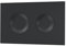 nuie XTY009PR4 Bathroom Accessories Modern Dual Flush Plate with Round Buttons, 267 x 170 x 11mm, Matt Black