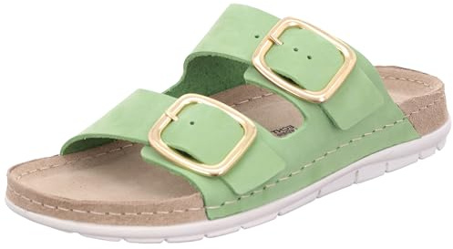 Rohde RODIGO-D Damen, Frauen, Pantoletten, Slipper,Slides,Sandalen,Sommerschuhe,Freizeitschuhe,Sommerschuhe,sommerclogs,Mules,Kiwi,40 EU